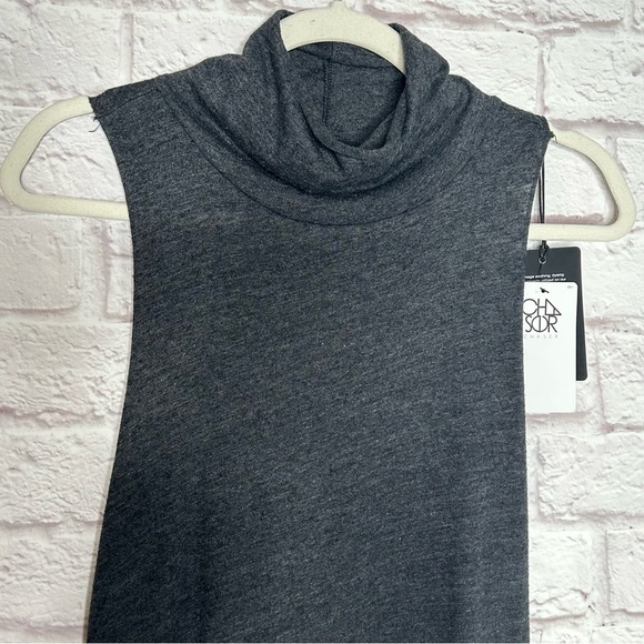 NWT Chaser Turtle Neck Tank Maxi Dress With Side Slits - Picture 8 of 15